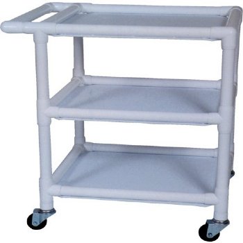 PVC Non-Magnetic MRI Utility Cart, 24" x 25" Shelf Size