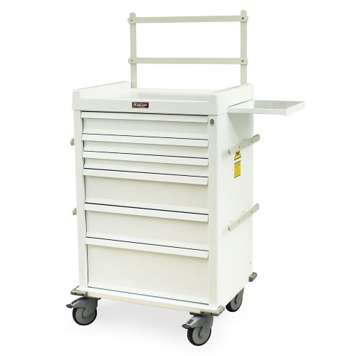 MRI Non-Magnetic 2 Tier Back Rail for Lock Carts