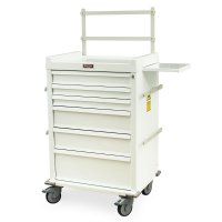 MRI Non-Magnetic 2 Tier Back Rail for Lock Carts