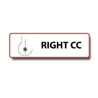 RIGHT CC Permanent Adhesive Label