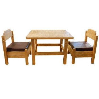 Non-Ferromagnetic MRI Pediatric Solid Oak Table