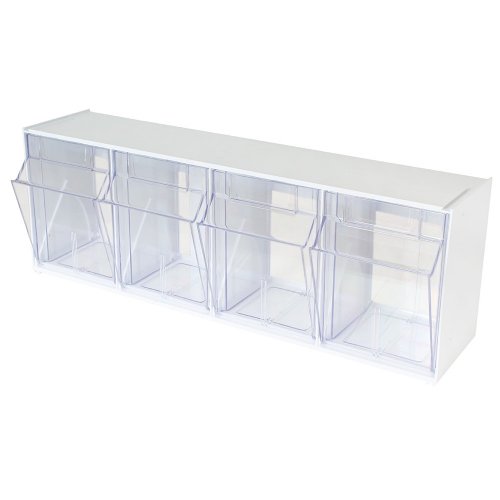 MRI Non-Magnetic 4 Compartment Bin Organizer for Lock Carts