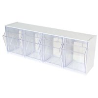 MRI Non-Magnetic 4 Compartment Bin Organizer for Lock Carts