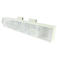 MRI Non-Magnetic 6 Compartment Bin Organizer for Lock Carts