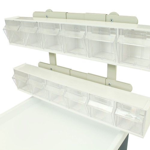 MRI Non-Magnetic 6 Compartment Bin Organizer for Lock Carts