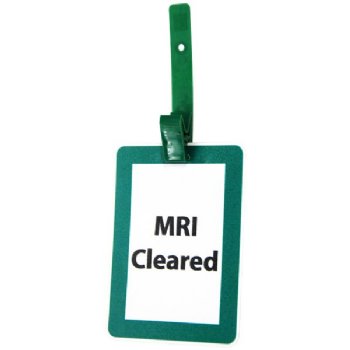 MRI Non-Magnetic Unrippable Vinyl Badge, Case of 25