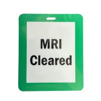 MRI Non-Magnetic Unrippable Vinyl Badge Double Sided
