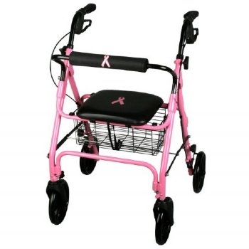 Breast Cancer Awareness Rollator Walker - NOT for use in MRI