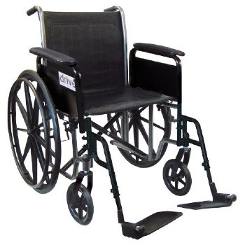 18" Wide, Fixed Arm Wheelchair