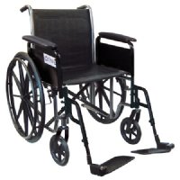 18" Wide, Fixed Arm Wheelchair