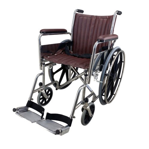 MRI Wheelchair, 18" Wide, Non-Magnetic, Fixed Footrest