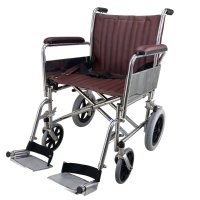 MRI Transport Chair, 20" Wide, Non-Magnetic, Detachable Footrest