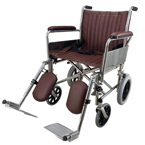 MRI Transport Chair, 20" Wide, Non-Magnetic, Detachable Legrest