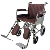 MRI Transport Chair, 20" Wide, Non-Magnetic, Detachable Legrest