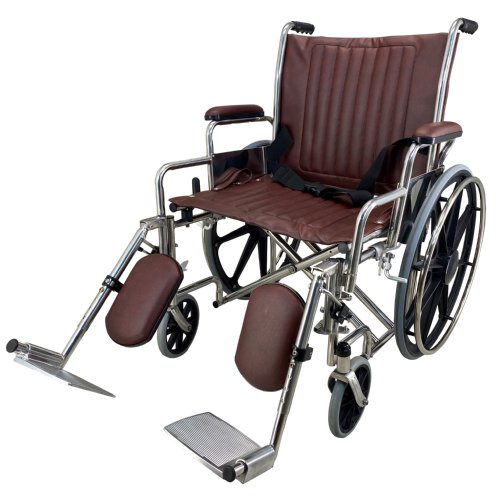 MRI Wheelchair, 24" Wide, Non-Magnetic, Detachable Legrest