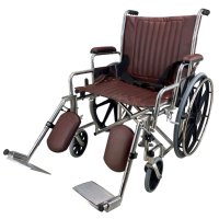 MRI Wheelchair, 24" Wide, Non-Magnetic, Detachable Legrest