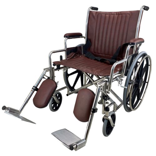 MRI Wheelchair, 22" Wide, Non-Magnetic, Detachable Legrest