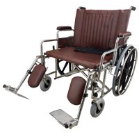 MRI Wheelchair, 24" Wide, Heavy Duty, Non-Magnetic, Detachable Legrest