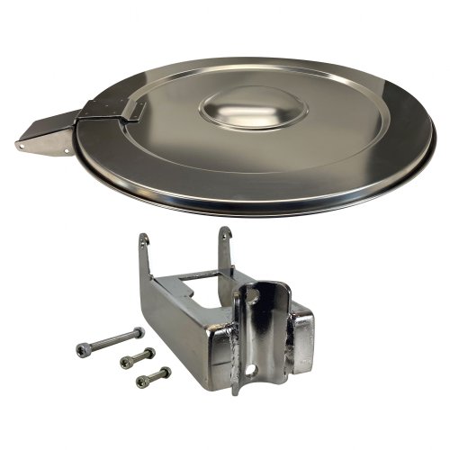 Stainless Steel Hamper Lid and Bracket with Attaching Hardware