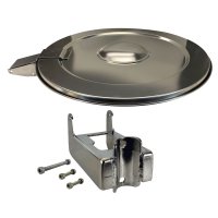 Stainless Steel Hamper Lid and Bracket with Attaching Hardware
