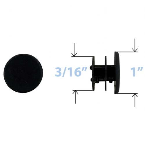 Cross Brace Plug for 20" and 22" Alum. Wheelchairs, Set of 4