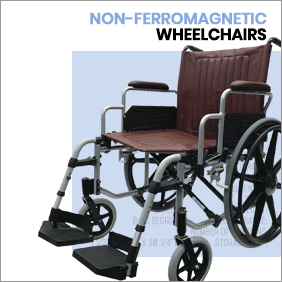 Non-Ferromagnetic MRI Wheelchairs